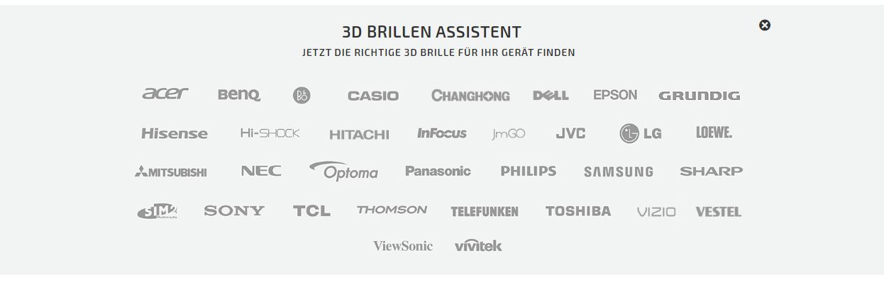3d shutterbrille kompatibilität assistent