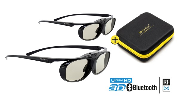 JVC 45 SONY HW 65 3D Brille Hi-SHOCK® RF Pro "Black Diamond" für EPSON 