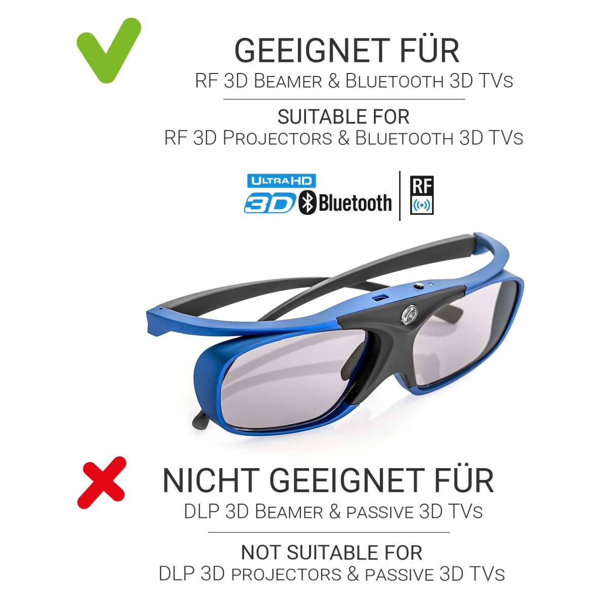 Hardcase Brillenetui für Sportbrillen bzw 3D Brillen