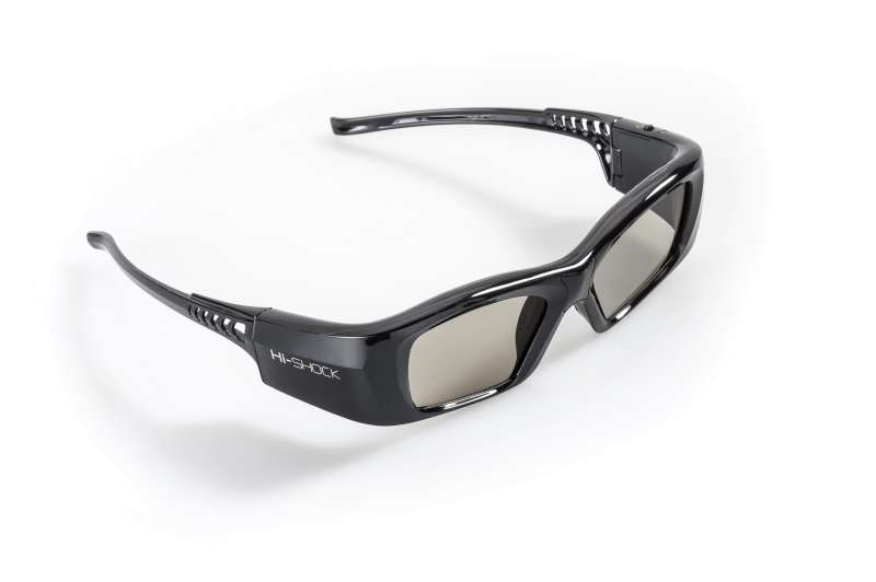 2 Lunettes 3D Hi-Shock DLP Link - Compatibles Projecteurs Acer, BenQ, Optoma - Rechargeables 40h