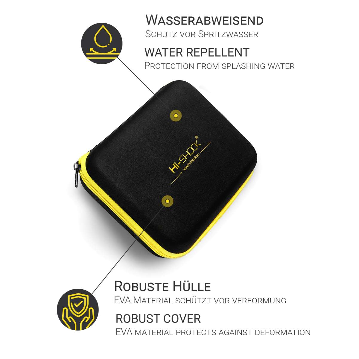 Hardcase Dual case | black yellow